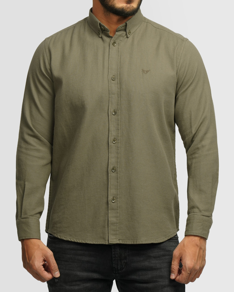 خرید و قیمت پیراهن نیمه ضخیم ساده مردانه سبز 24368167