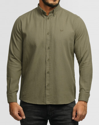 خرید و قیمت پیراهن نیمه ضخیم ساده مردانه سبز 24368167
