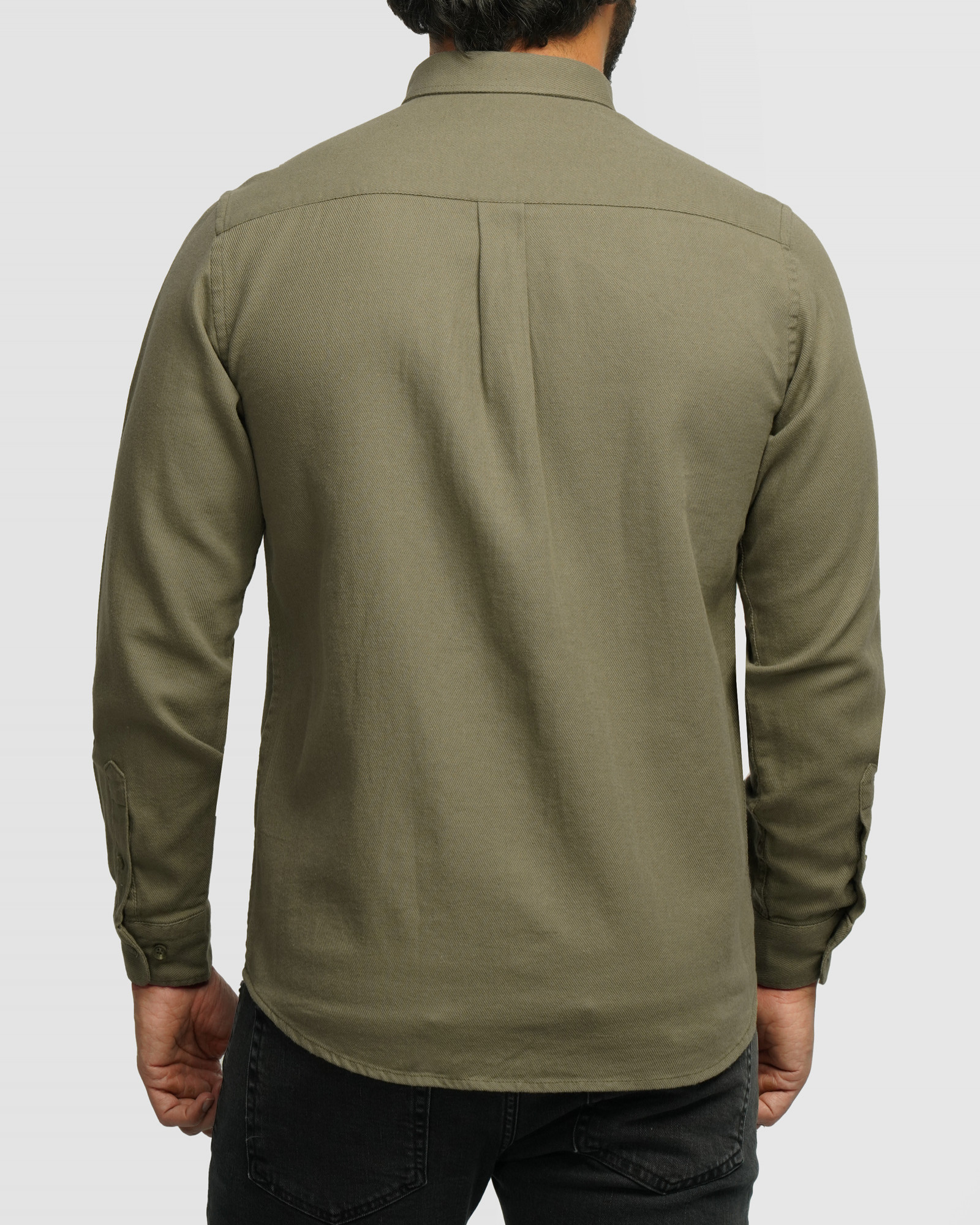 خرید و قیمت پیراهن نیمه ضخیم ساده مردانه سبز 24368167