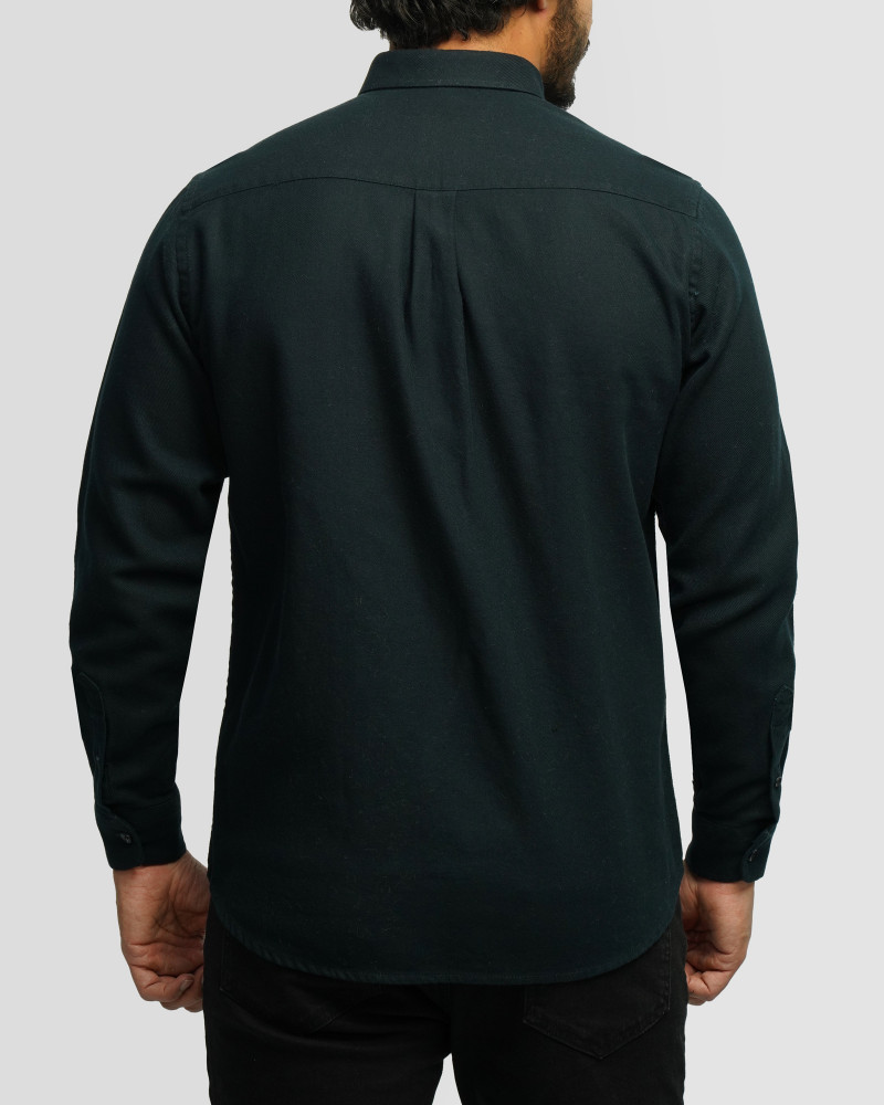 خرید و قیمت پیراهن نیمه ضخیم ساده مردانه سرمه ای 24368167