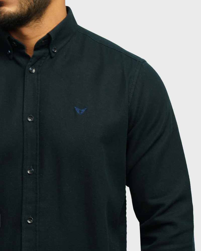 خرید و قیمت پیراهن نیمه ضخیم ساده مردانه سرمه ای 24368167