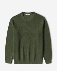 پلیور بافت یقه گرد مردانه سبز 24342175