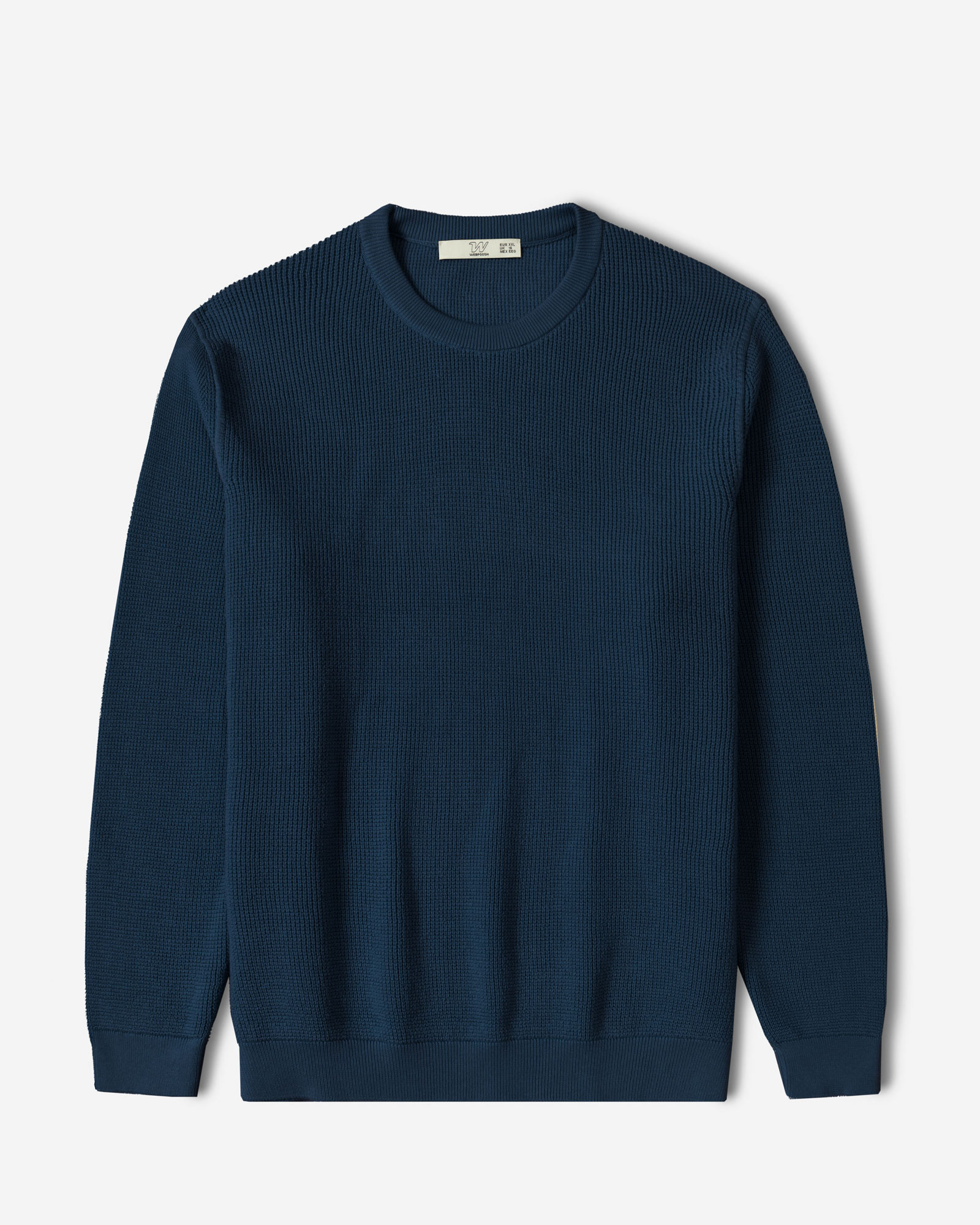 پلیور بافت یقه گرد مردانه آبی 24342175