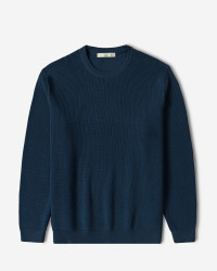 پلیور بافت یقه گرد مردانه آبی 24342175