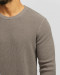 پلیور بافت یقه گرد مردانه خاکستری 24342175