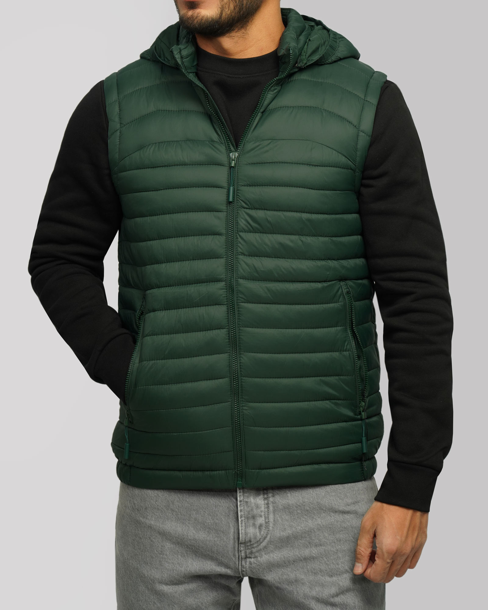 خرید و قیمت پافر مردانه کلاه دار سبز 24353176