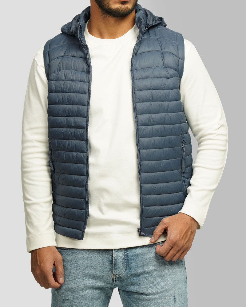 خرید و قیمت پافر مردانه کلاه دار آبی 24353176