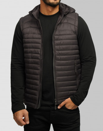 خرید و قیمت پافر مردانه کلاه دار خاکستری 24353176