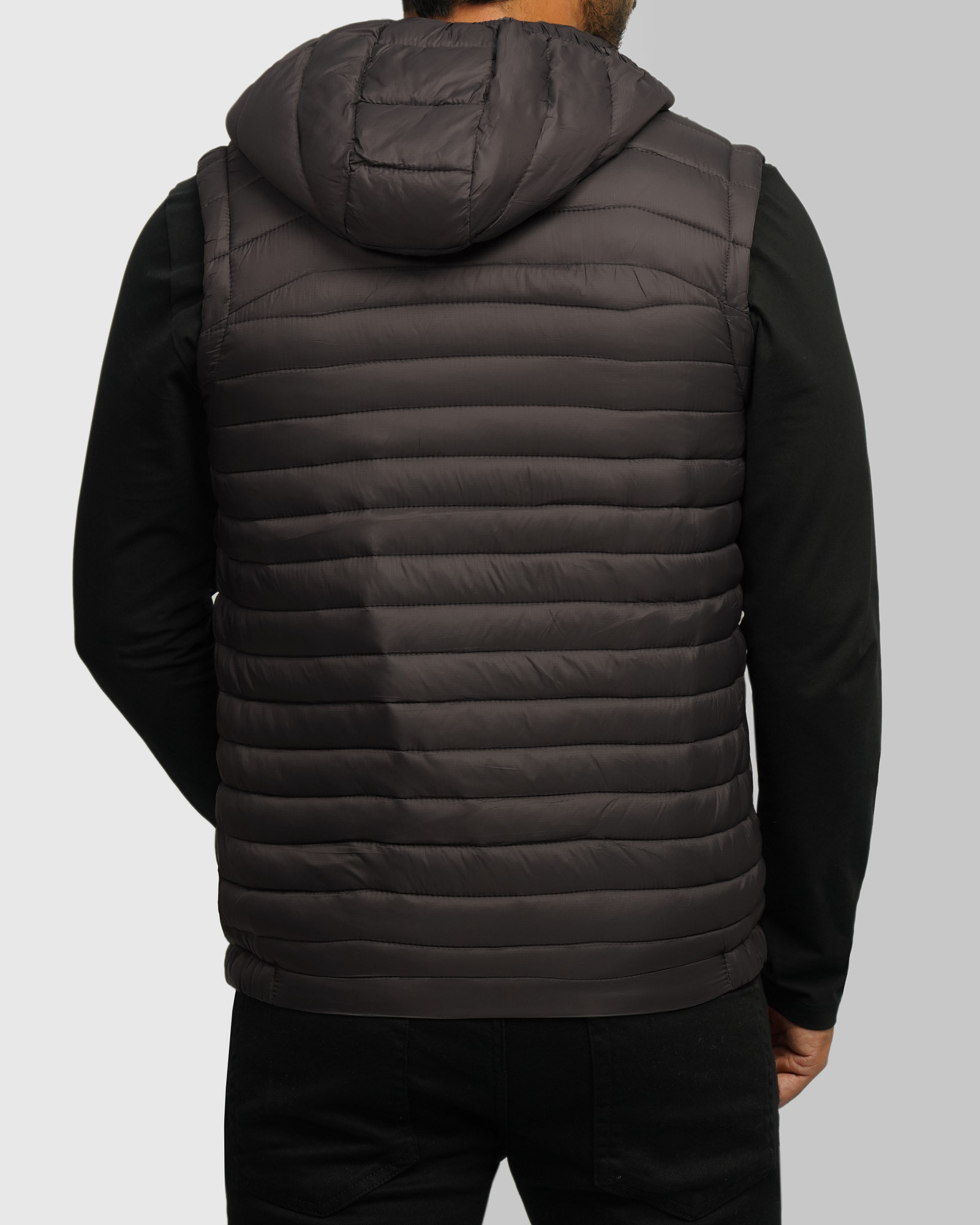 خرید و قیمت پافر مردانه کلاه دار خاکستری 24353176