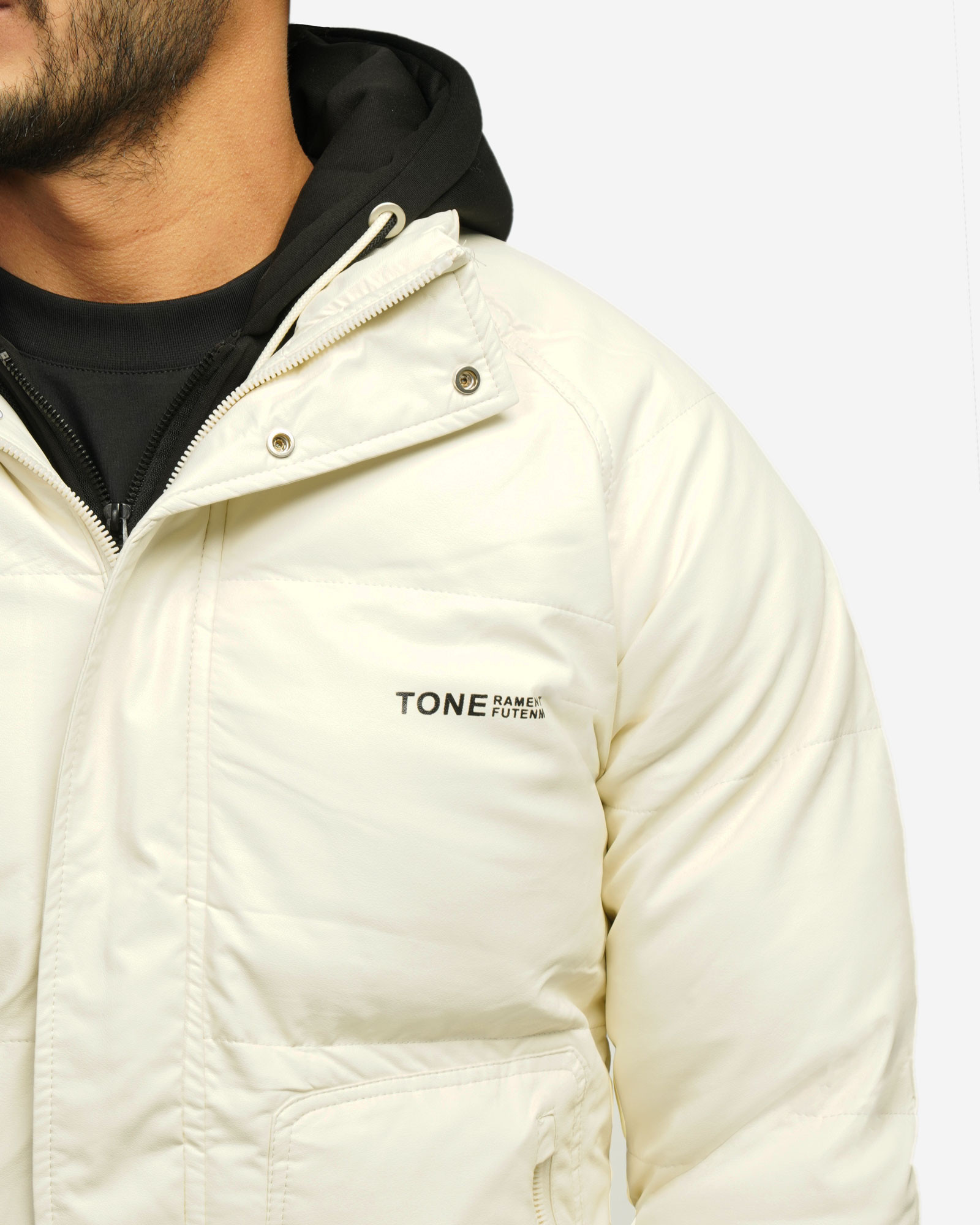 خرید و قیمت کاپشن مردانه کلاه دار شیری24316377