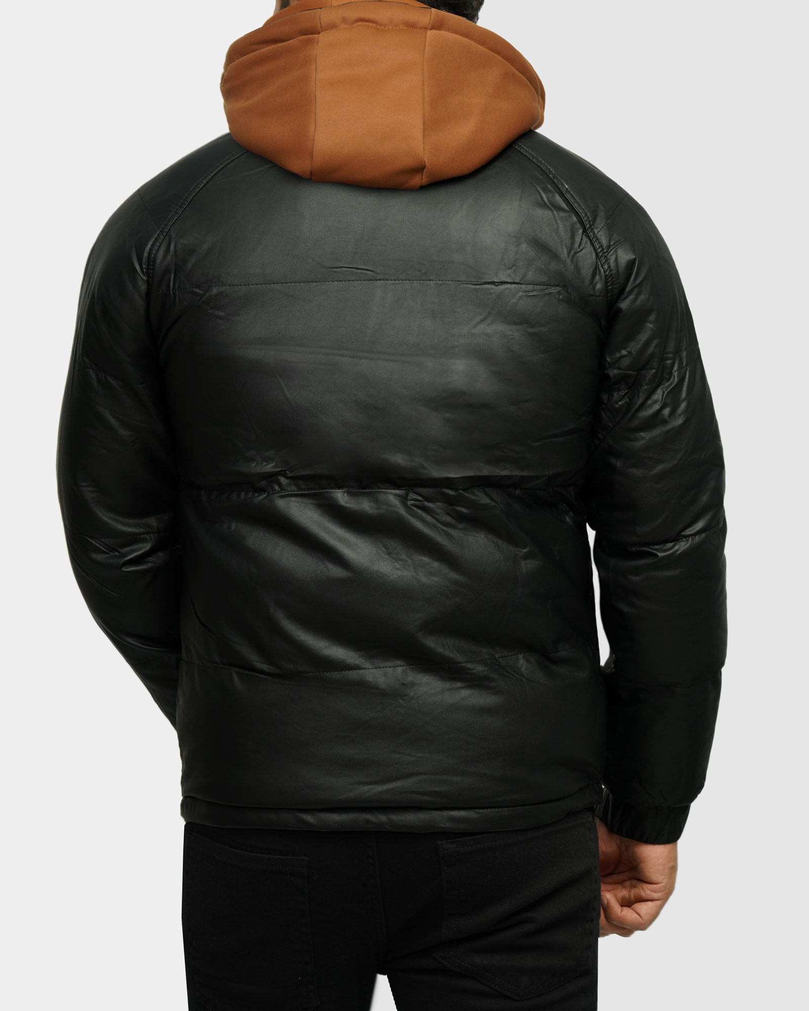 خرید و قیمت کاپشن مردانه کلاه دار مشکی 24316377