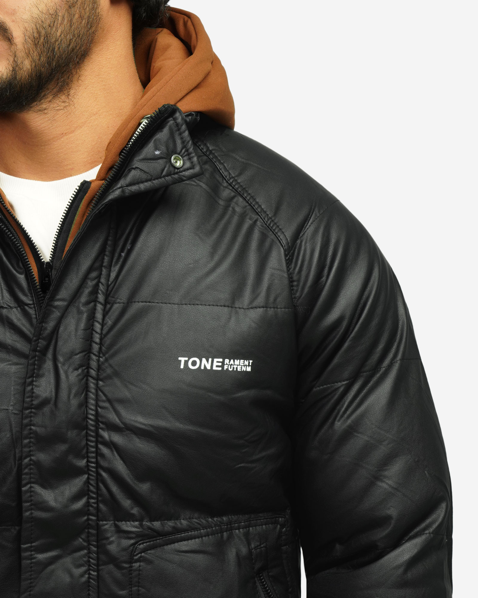 خرید و قیمت کاپشن مردانه کلاه دار مشکی 24316377