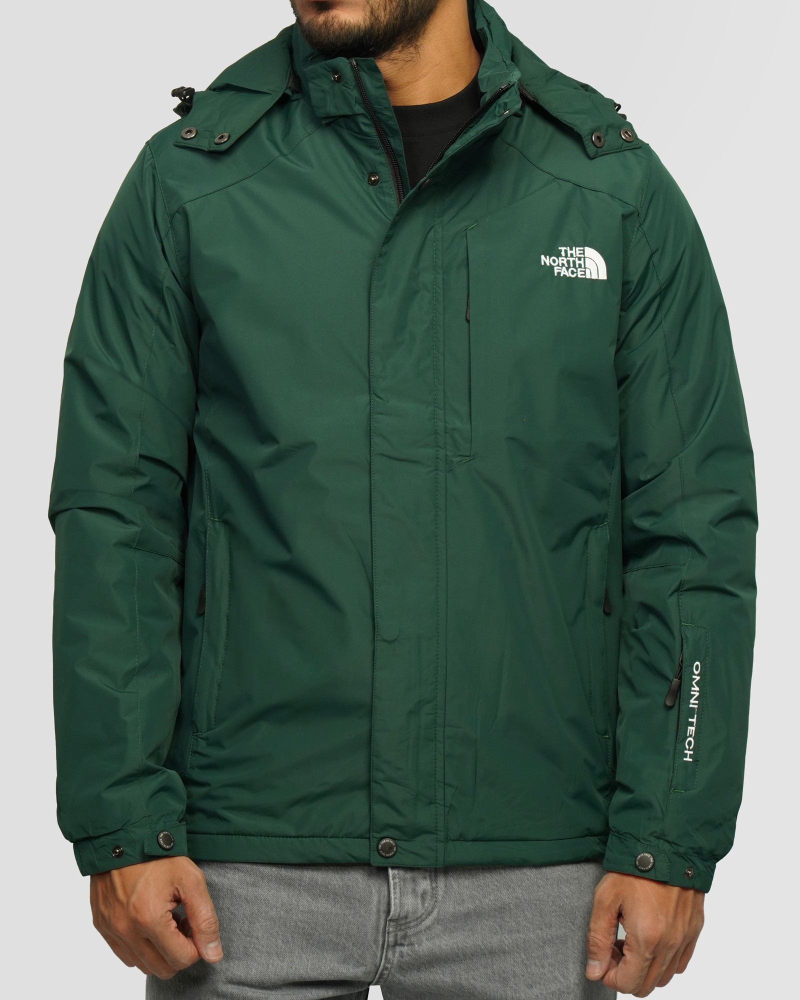 خرید و قیمت کاپشن مردانه کلاه دار سبز تیره 24316381