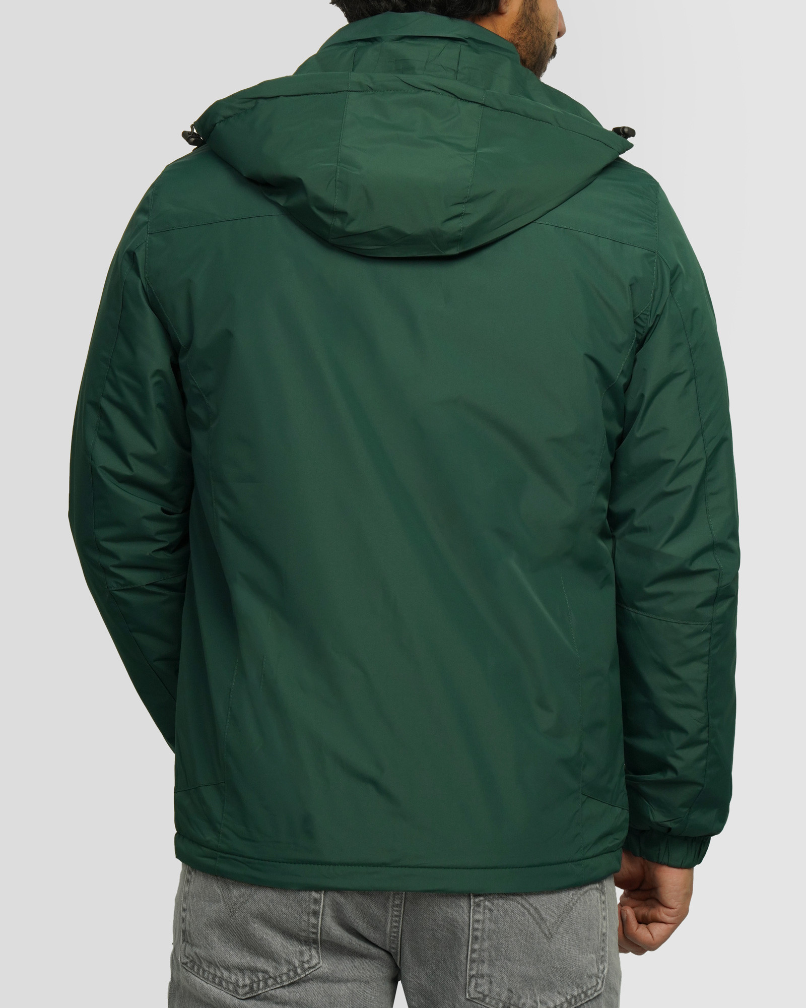 خرید و قیمت کاپشن مردانه کلاه دار سبز تیره 24316381