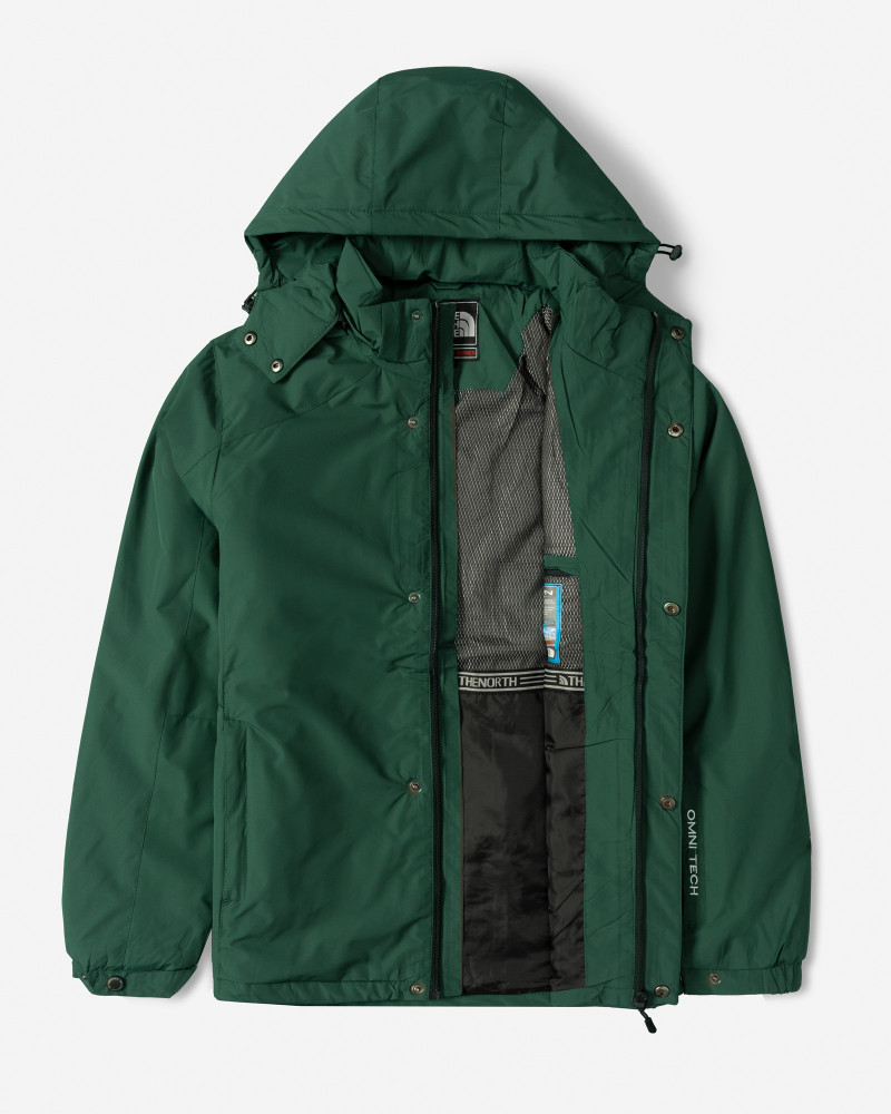 خرید و قیمت کاپشن مردانه کلاه دار سبز تیره 24316381