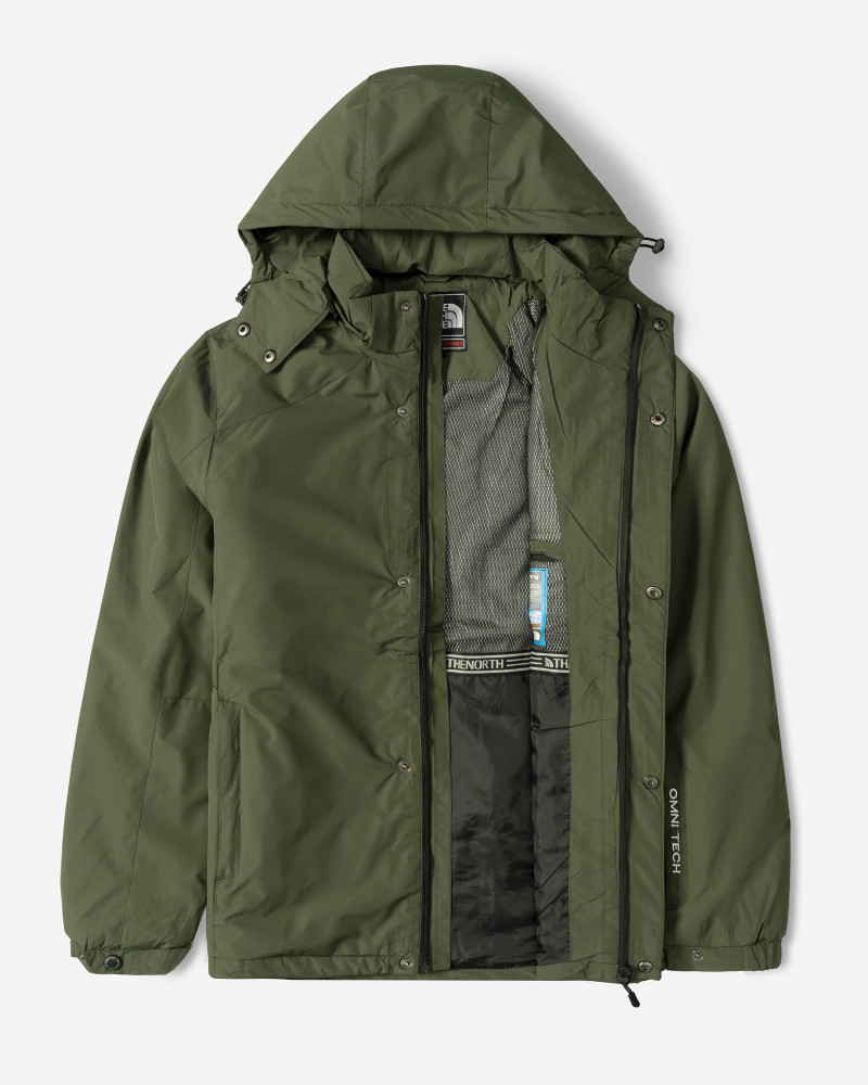 خرید و قیمت کاپشن مردانه کلاه دار سبز 24316381