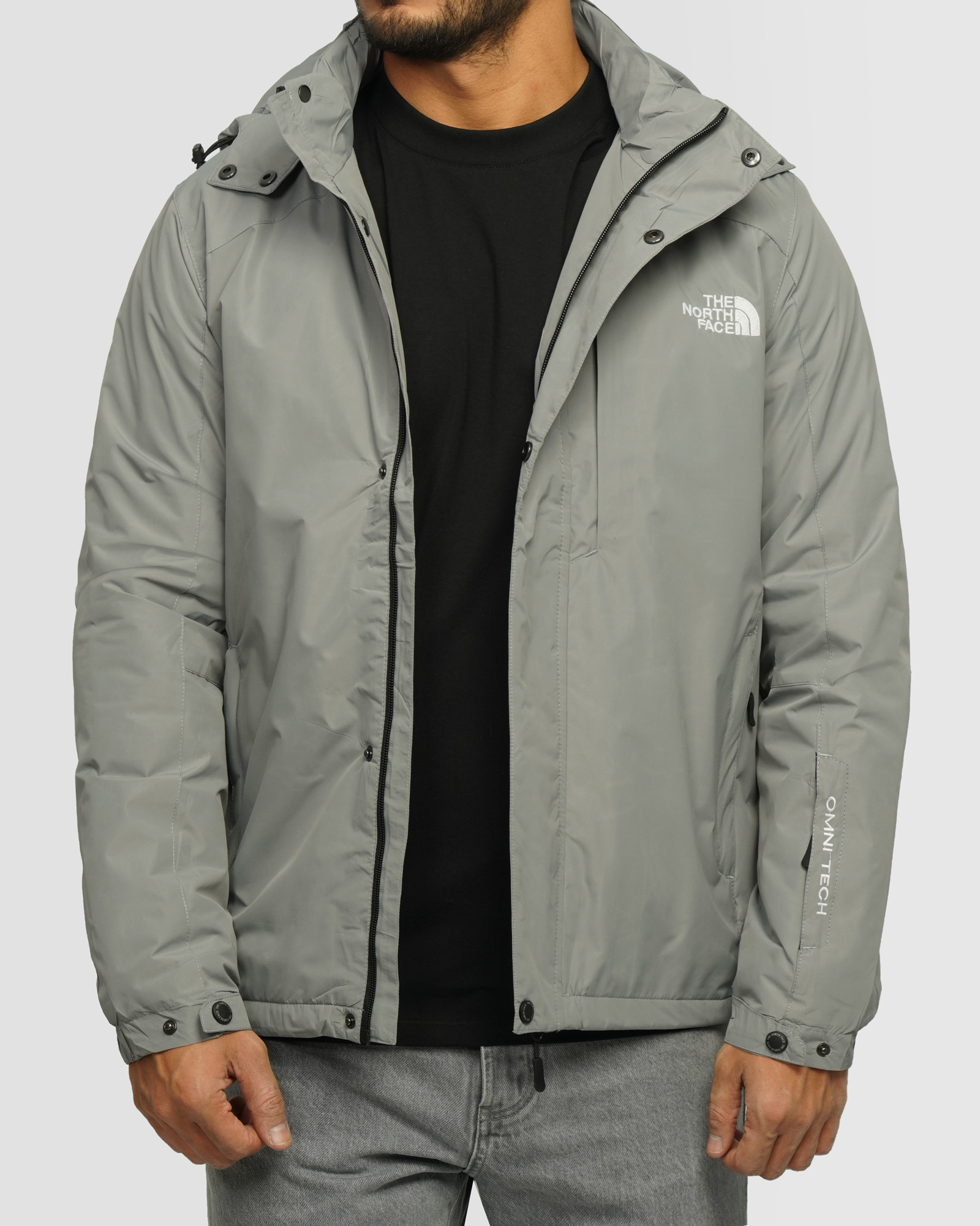 خرید و قیمت کاپشن مردانه کلاه دار طوسی 24316381