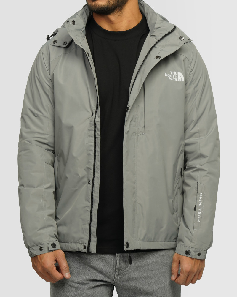 خرید و قیمت کاپشن مردانه کلاه دار طوسی 24316381