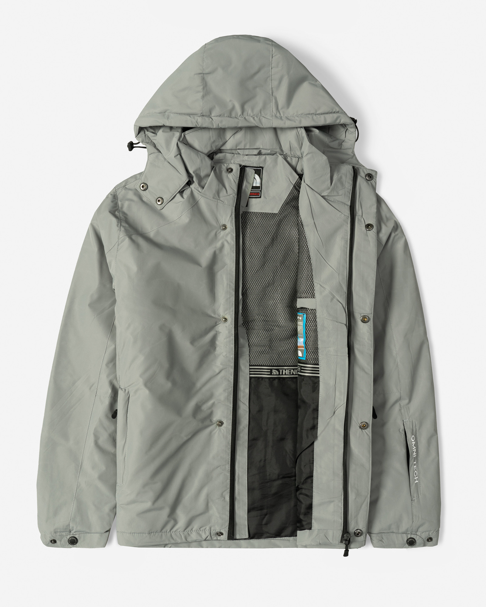 خرید و قیمت کاپشن مردانه کلاه دار طوسی 24316381