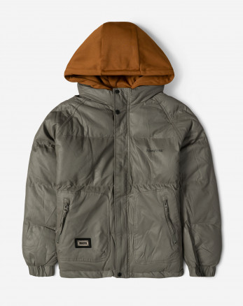 خرید و قیمت کاپشن مردانه کلاه دار خاکستری 24316377