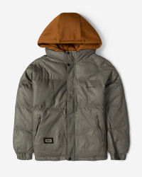 خرید و قیمت کاپشن مردانه کلاه دار خاکستری 24316377