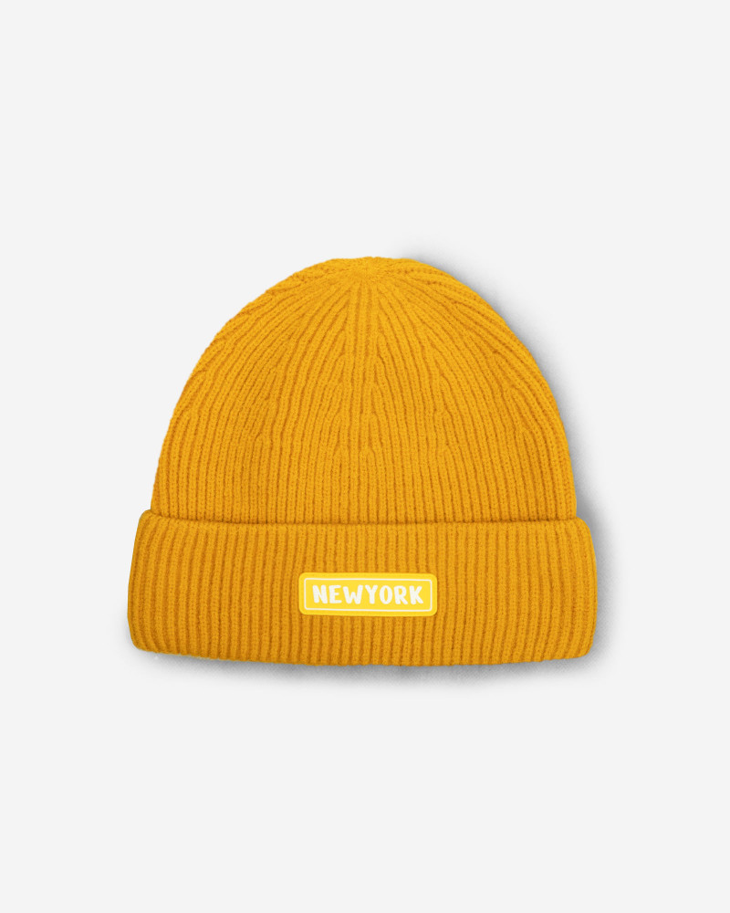 کلاه بافت خردلی 24340122