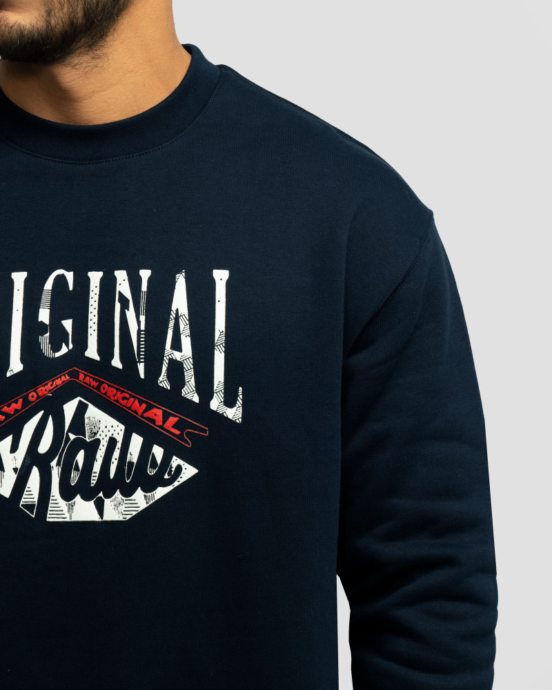 پلیور دورس یقه گرد مردانه سرمه ای 24357258