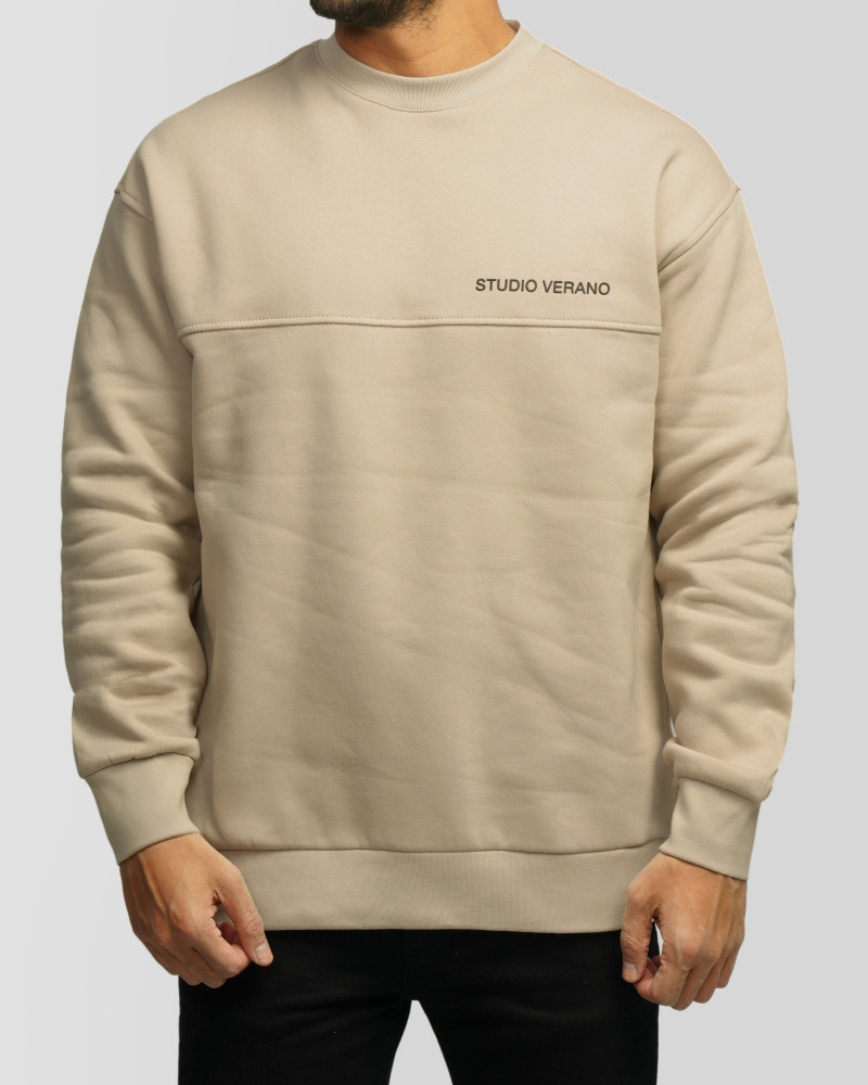 خرید و قیمت پلیور دورس یقه گرد مردانه کرم 24357251