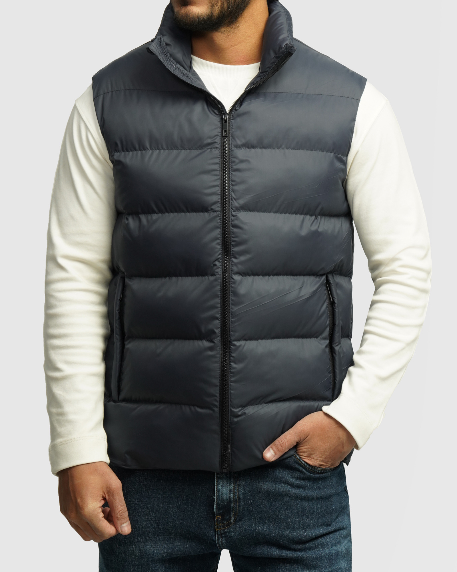 خرید و قیمت پافر مردانه سرمه ای 24353178