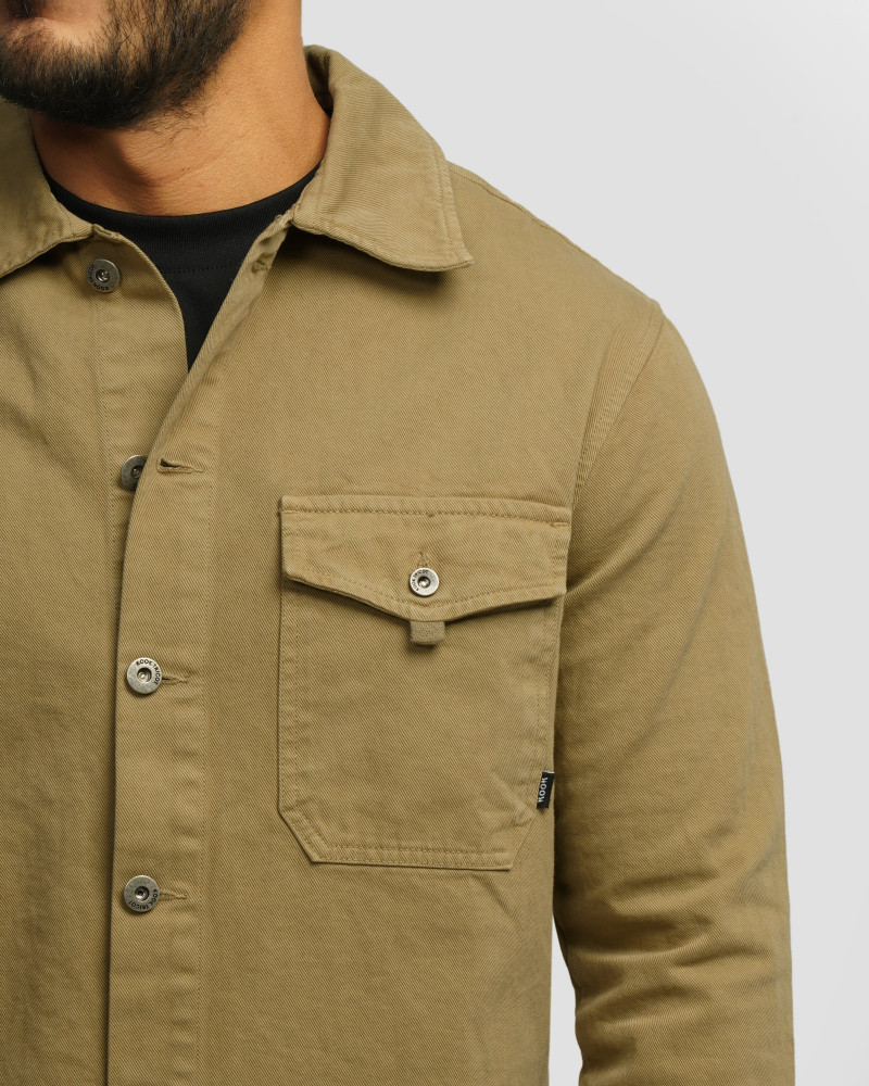 پیراهن کتان مردانه سبز سدری 24352300