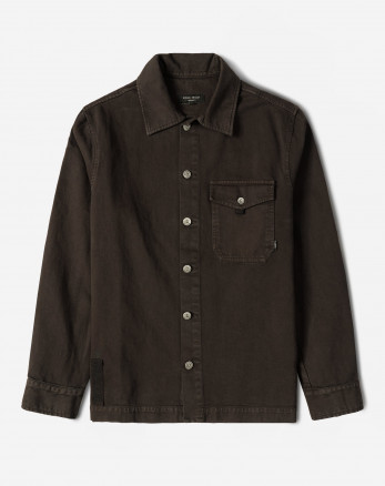 پیراهن کتان مردانه قهوه ای 24352300