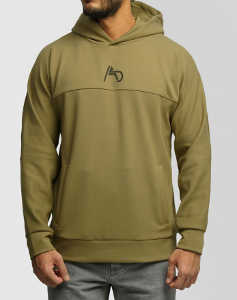 هودی کلاه دار طرح دار مردانه سبز 24371266