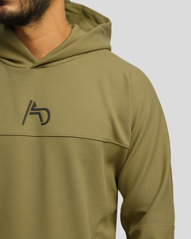 هودی کلاه دار طرح دار مردانه سبز 24371266