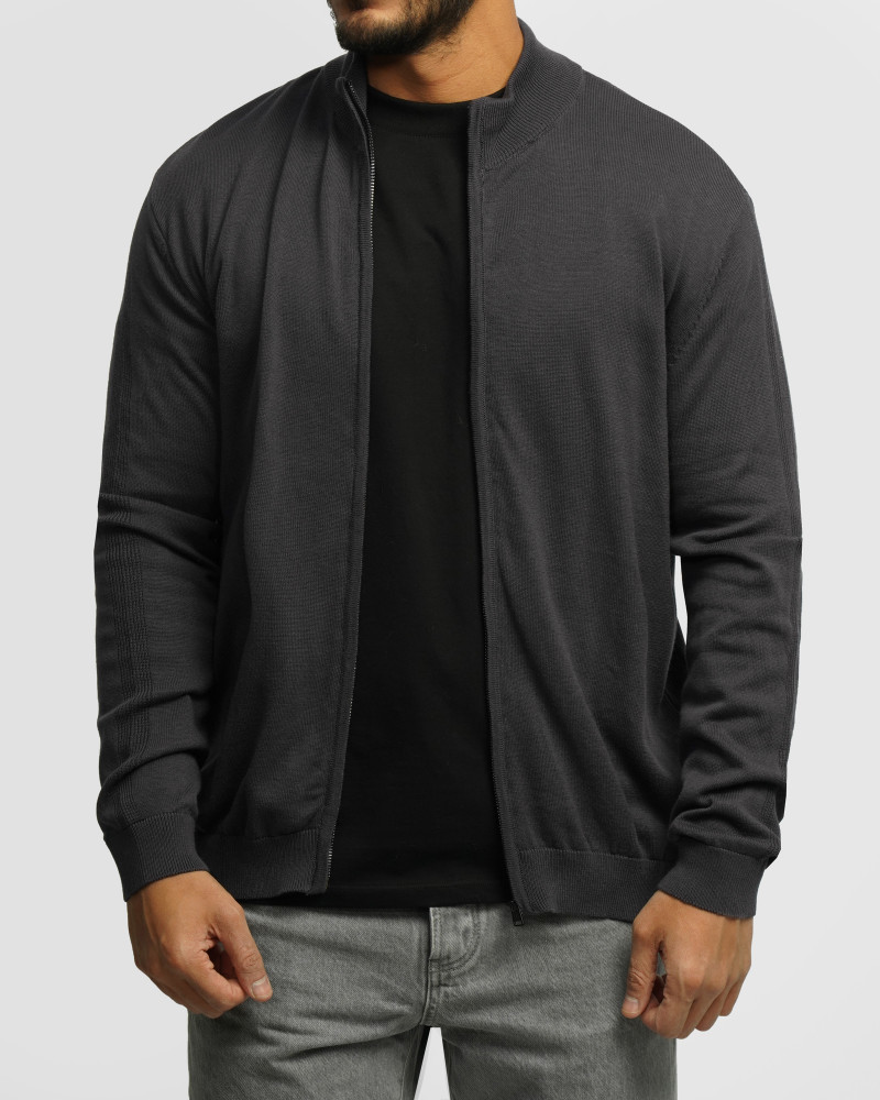 خرید و قیمت سویشرت بافت مردانه خاکستری تیره 24376125