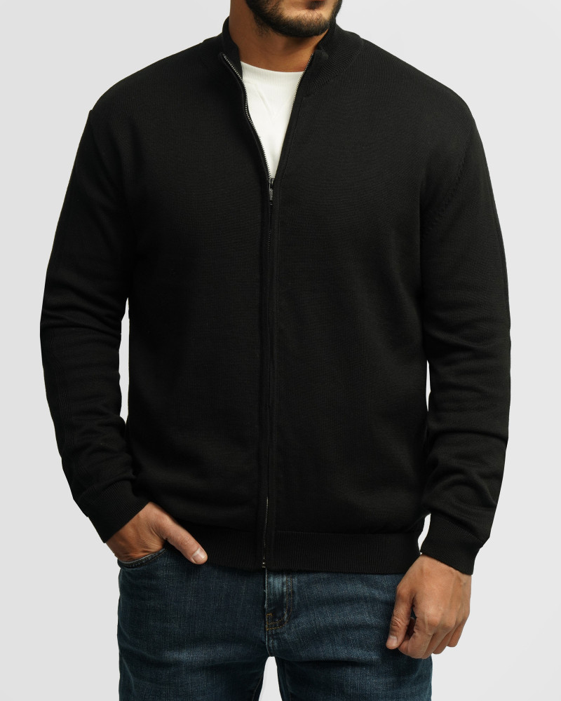 خرید و قیمت سویشرت بافت مردانه مشکی 24376125