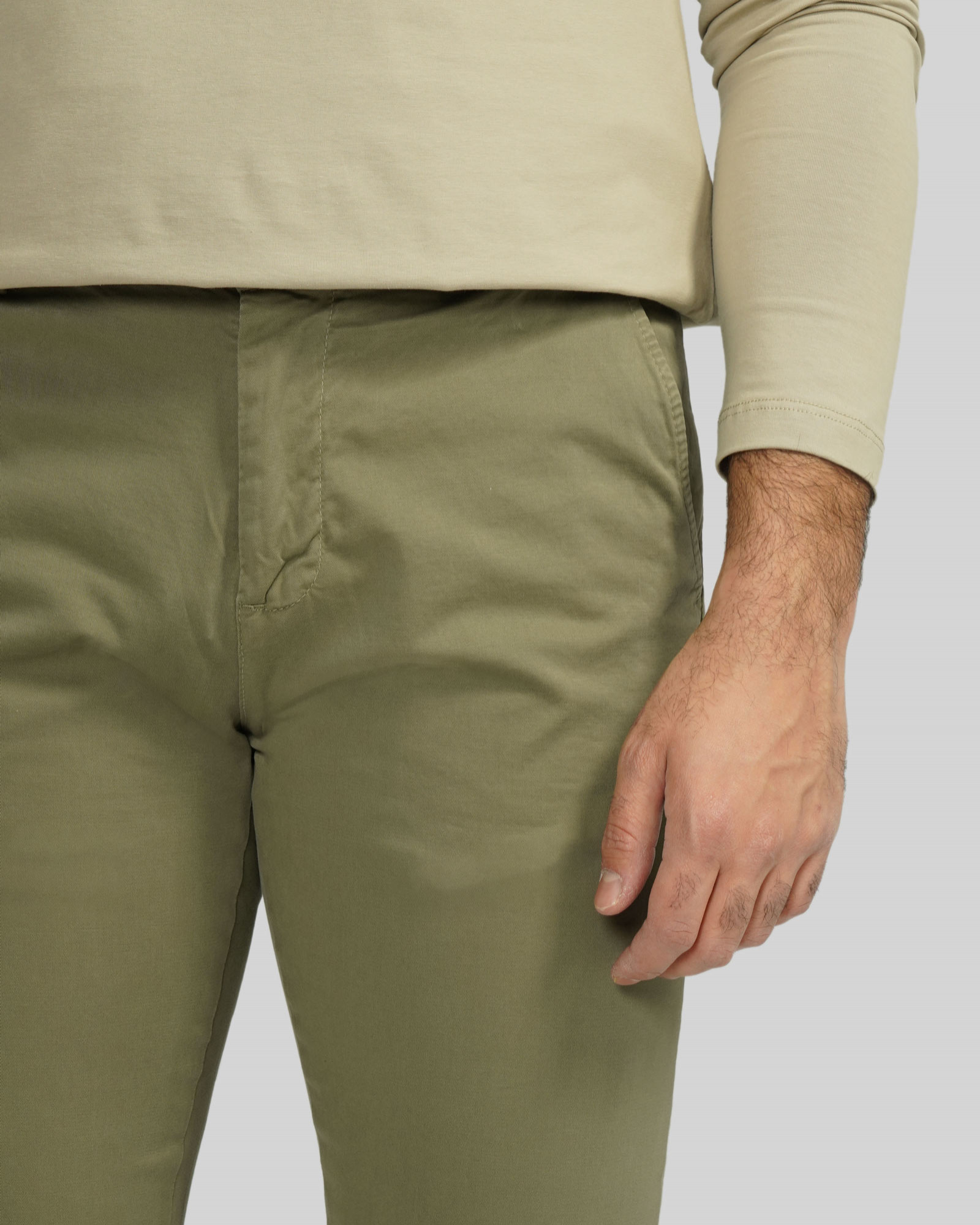 شلوار کتان مردانه اسلیم سبز روشن 23415192