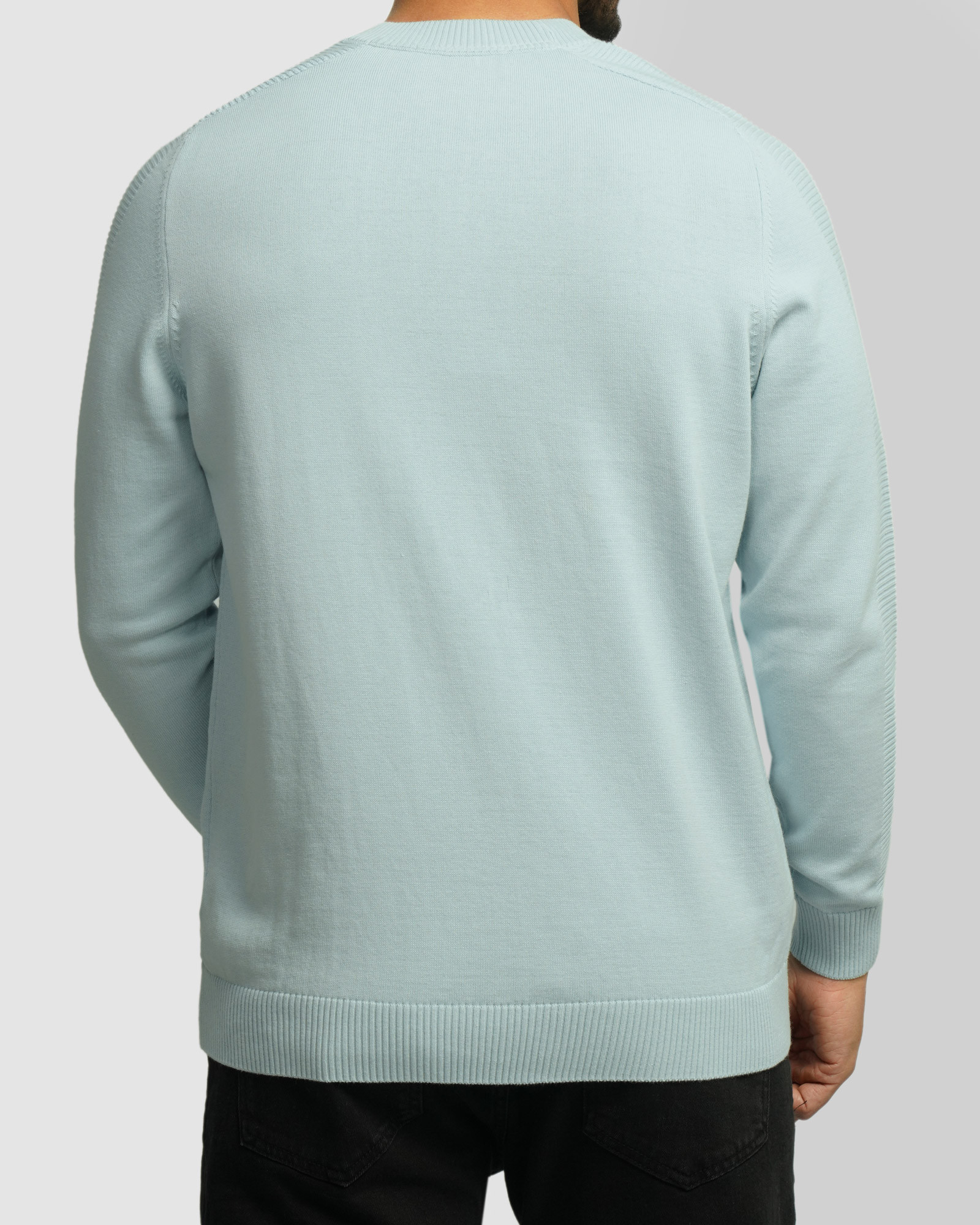 خرید و قیمت پلیور بافت یقه گرد مردانه آبی 24342176