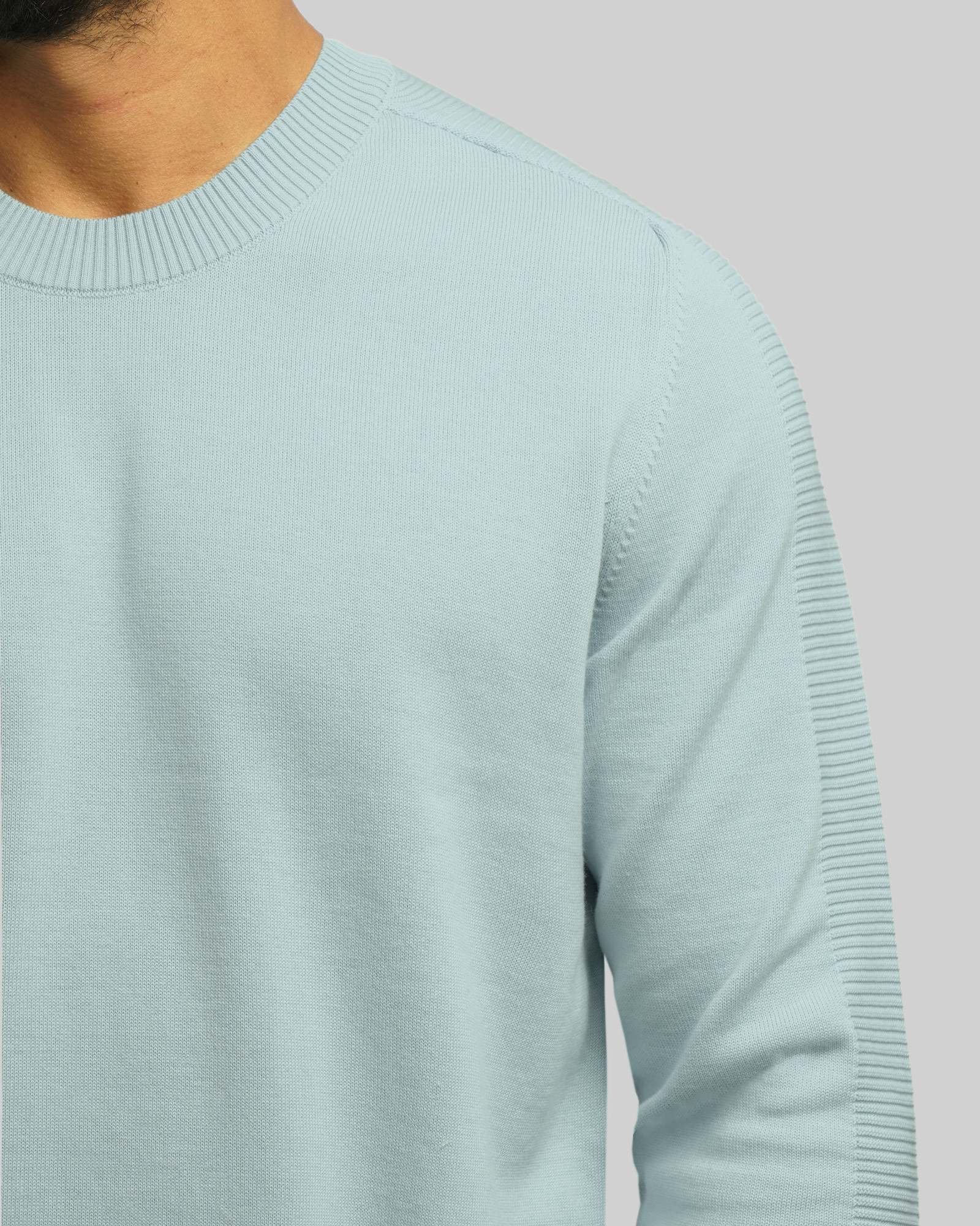 خرید و قیمت پلیور بافت یقه گرد مردانه آبی 24342176