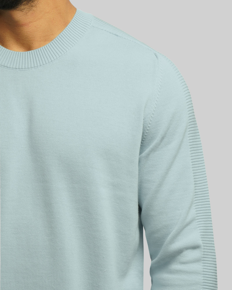 خرید و قیمت پلیور بافت یقه گرد مردانه آبی 24342176