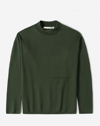 خرید و قیمت پلیور بافت یقه گرد مردانه سبز 24342176