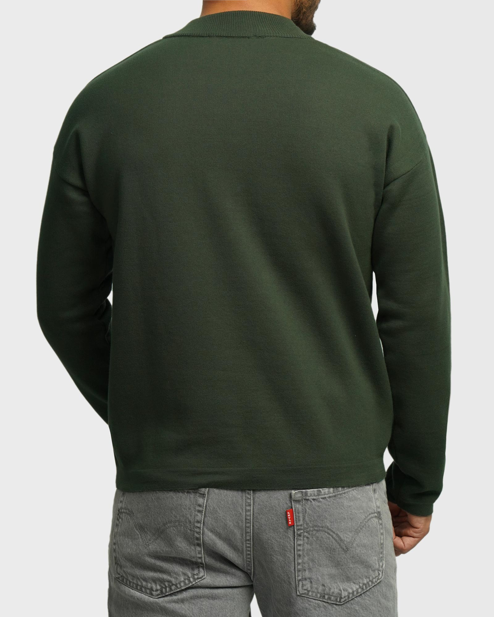 خرید و قیمت پلیور بافت یقه گرد مردانه سبز 24342176