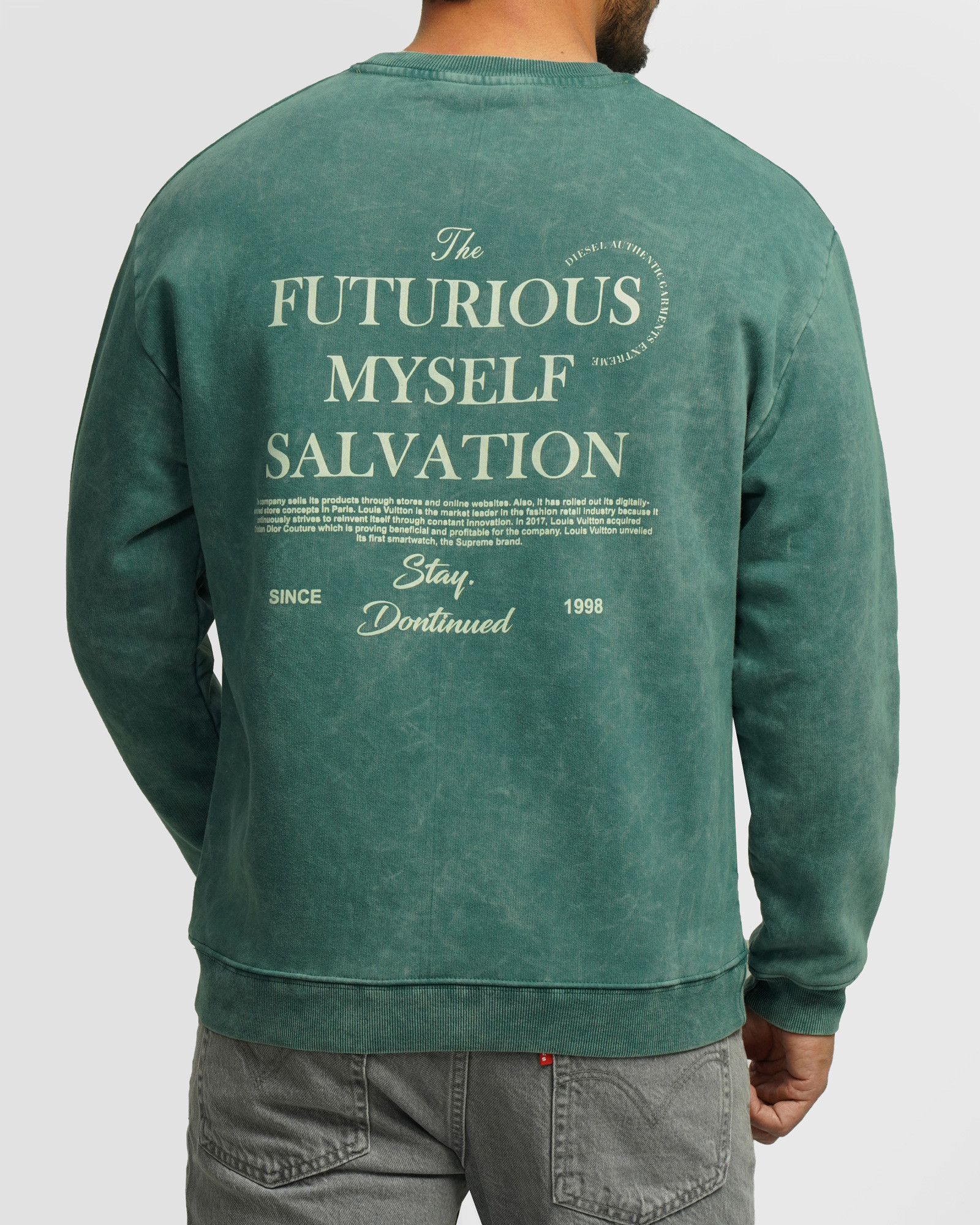 خرید و قیمت پلیور دورس یقه گرد مردانه سبز 24357275