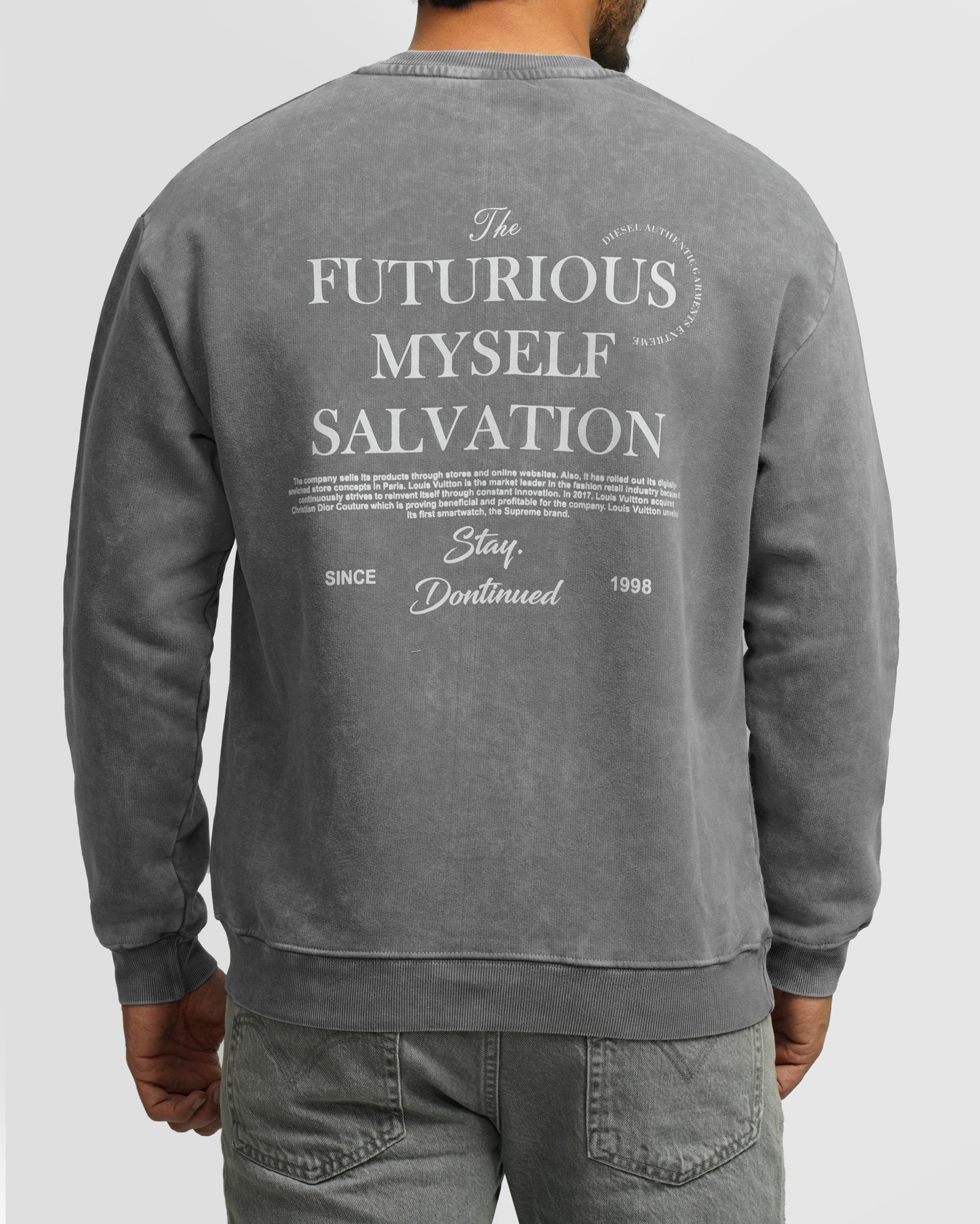 خرید و قیمت پلیور دورس یقه گرد مردانه خاکستری 24357275