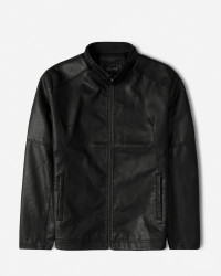 خرید و قیمت کاپشن چرم مردانه مشکی 24316387