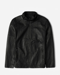 خرید و قیمت کاپشن چرم مردانه مشکی 24316386