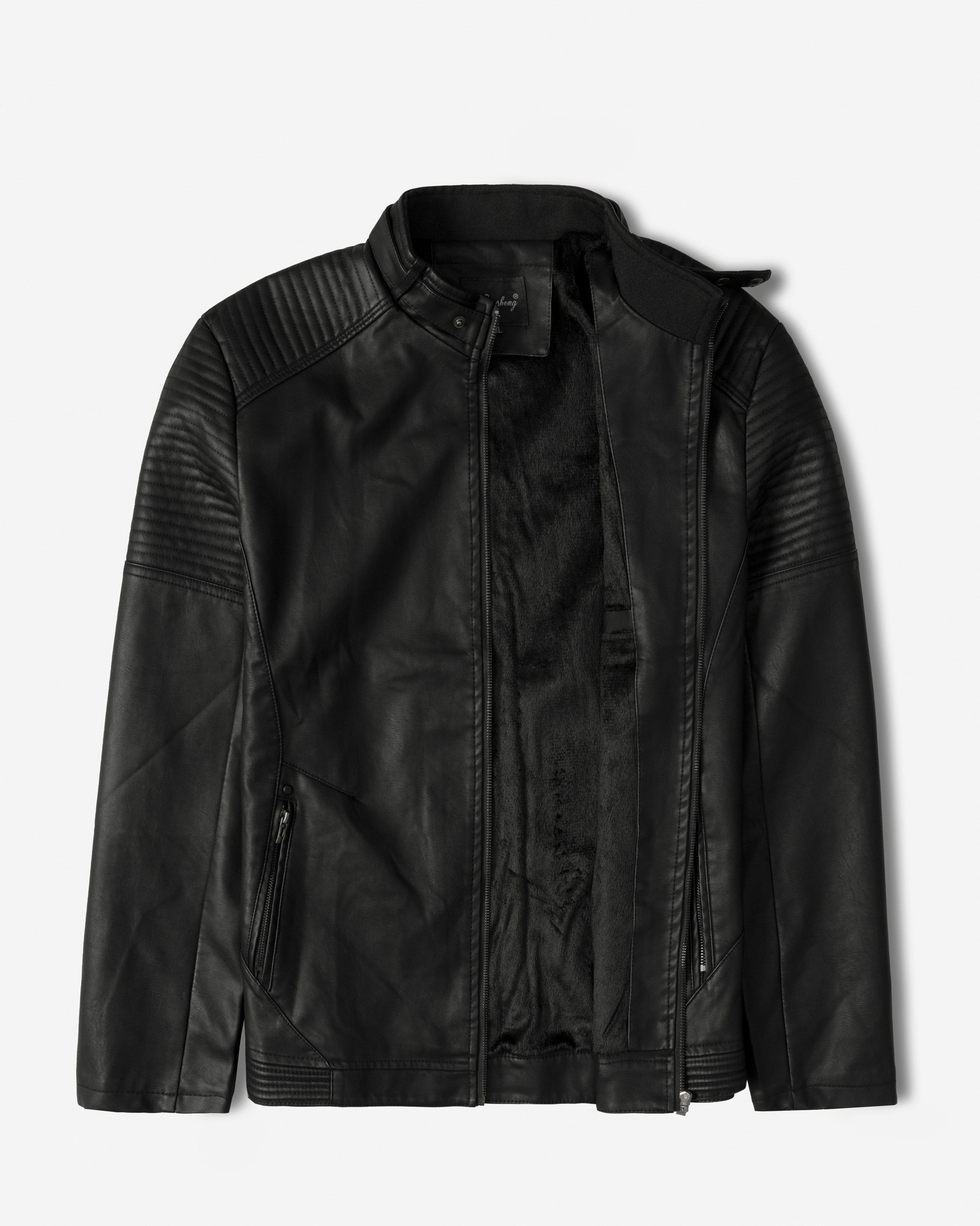 خرید و قیمت کاپشن چرم مردانه مشکی 24316386