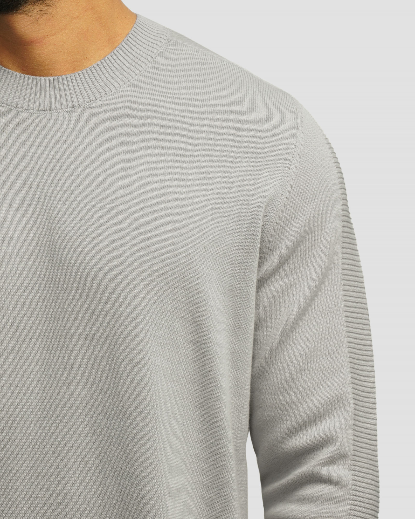 خرید و قیمت پلیور بافت یقه گرد مردانه طوسی 24342176