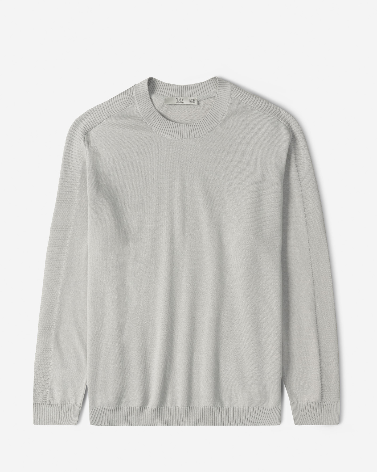 خرید و قیمت پلیور بافت یقه گرد مردانه طوسی 24342176