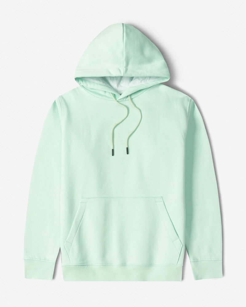 هودی کلاه دار ساده سبز روشن 24371270