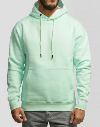 هودی کلاه دار ساده سبز روشن 24371270